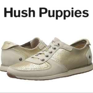 Hush Puppies Chazy Dayo Gold Metallic Sneakers